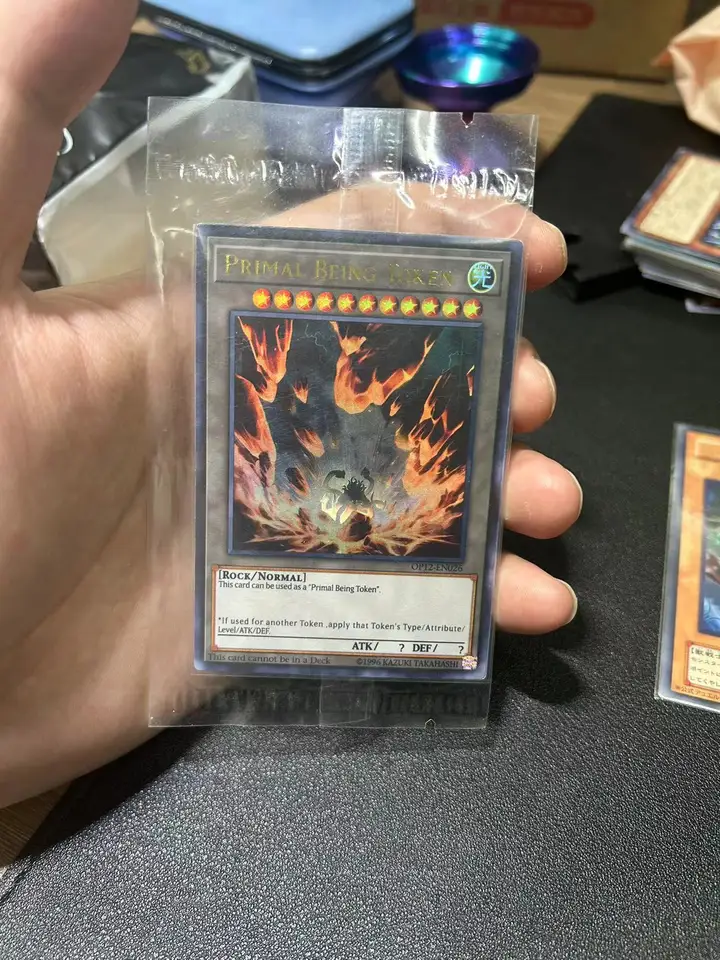 Yu Gi Oh Ultra Rare/Ur TCG Primal Being Token (OP12-En026) Ranková hra Anglická zbierka darčekov pre hračky (nie originálne)