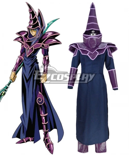 Yu-gi-oh! Yugioh Dark Magician Suit Halloween Party pre dospelých vianočné unisexové role hra outfit cosplay kostým E001
