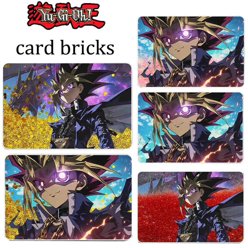Yu-gi-oh zlatá ružová biela Quicksand Card tehly vianočné narodeniny darčeky Zberateľné karty refrakčná brilancia