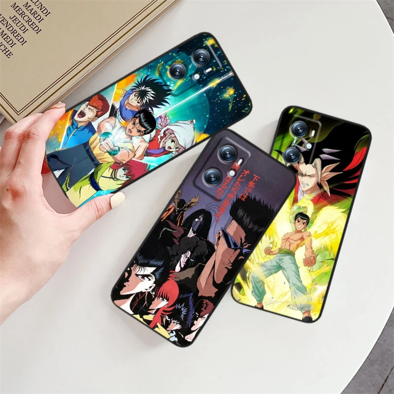 Yu Yu Hakusho Cartoon Anime pre Oppo Find X6 X5 X3 A54S A5 A5 A94 A16 A53S A57 A74 A72 A98 A78 A96 A9 5G 5G Čierny puzdro TPU Phone TPU