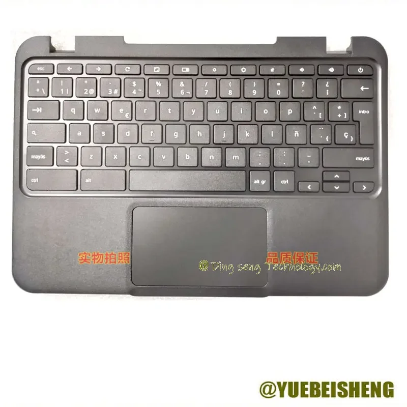 Yuebeisheng New/Org pre Lenovo Chromebook N21 N22 PalmRest SP Spanish Klávesnica Horná obálka 5CB0L71384