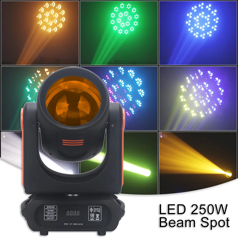 Yuer LED 200W BSW 3in1 GOBO 18 Prisms Club Bar Stage Lighting DMX Control Svadobná strana DJ Disco Moving Head Etapa Lighting Light Lamp
