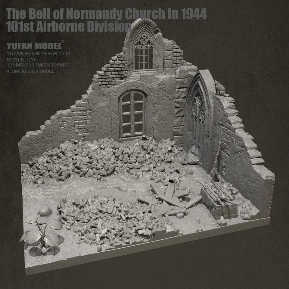 Yufan Model1/35 Živobievka Platforma Platforma Model súpravy Obrázok bezfarebné a samostatne zostavené YFWW-2238+3D