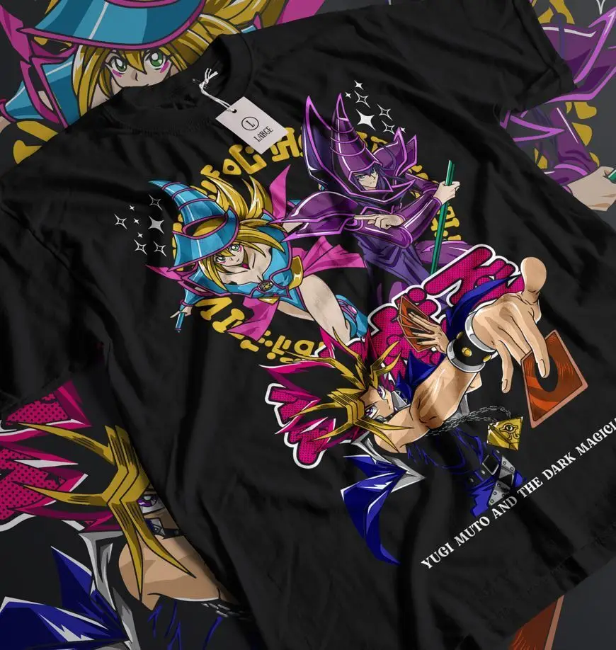 Yugi Muto tričko Dark Magician anime tričko Yugioh tričko yu gi oh yami atem tričko