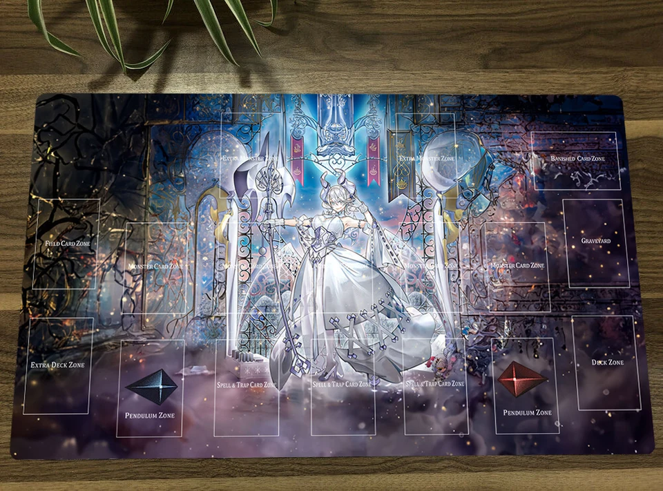 Yugioh Lovely Labrynth of the Silver Castle TCG CCG Mat Trading Card Game Mat Table Playmat Desk Gaming Play Mat Mouse Pad Bag