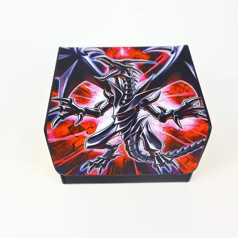 Yugioh Red-Eyes Black Dragon Animation Postavy samostatne vyrobené kožené karty úložný box anime klasiky Game Collection Cards Hray
