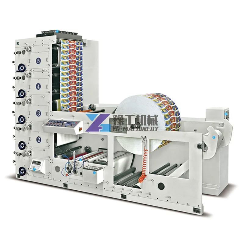 Yugong Ry-650 Nízka cena Roll do Roll Flexo Label Tlač papiera
