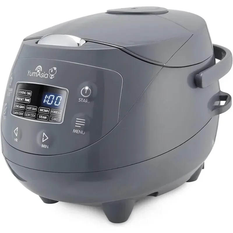 Yum Asia Panda Mini Rice Cooker s ninja keramickou misou a pokročilou fuzzy logikou (3,5 šálky, 0,63 litra) 4 funkcie varenia ryže