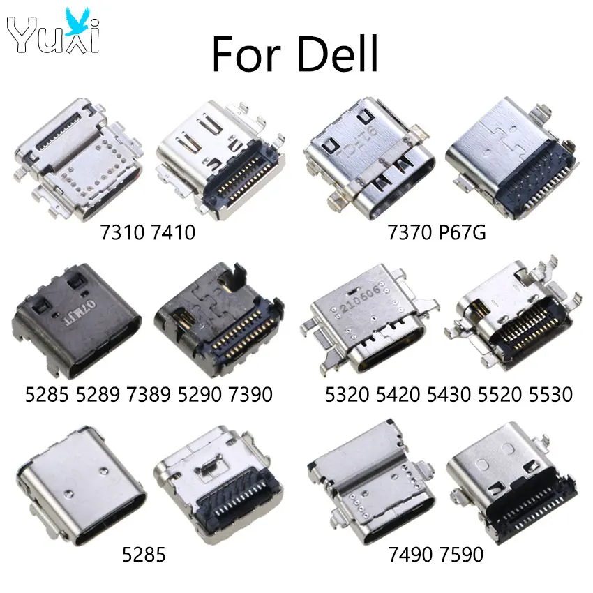 Yuxi 1 kus pre Dell Latitude 7310 7410 7370 P67G 5258 5290 7390 5320 5420 7490 7590 USB Typ C Nabíjací port konektorový konektor