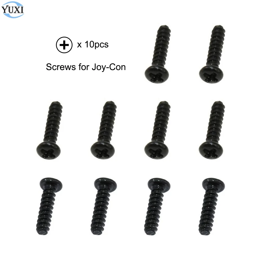 Yuxi 10ks Phillips Screces for Nintend Switch ns Joy-con Cross Screp Opravy Časť pre radič JoyCon