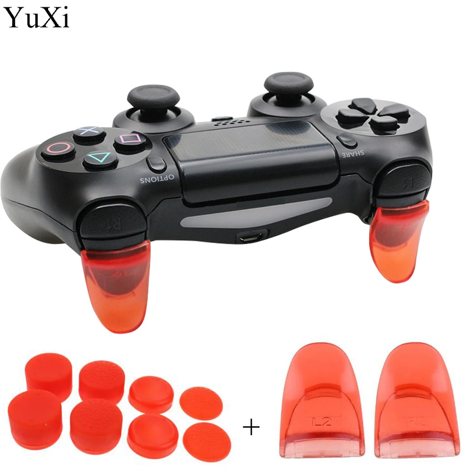 Yuxi 2pcs/Set L2 R2 Buttons Extension Trigger pre ovládač PS4 pre tlačidlo rozšírenia PS4 pre PS4 Gamepad Game Accessories