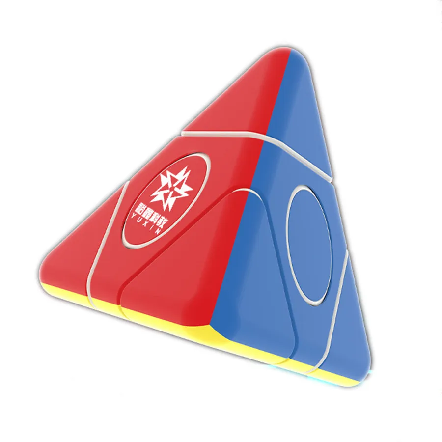 Yuxin 2x2x2 démon v démoni Pyramid Magic Cube Alien forma druhá objednávka Tetrahedron No Sticker Fun Puzzle Detská hračkárska kocka