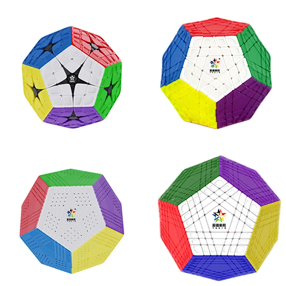 Yuxin Huanglong 4x4 5x5 7x7 9x9 Megaminx Cube Puzzle Stickerless Megaminxeds Profesionálne bezlepkové vzdelávacie hračky