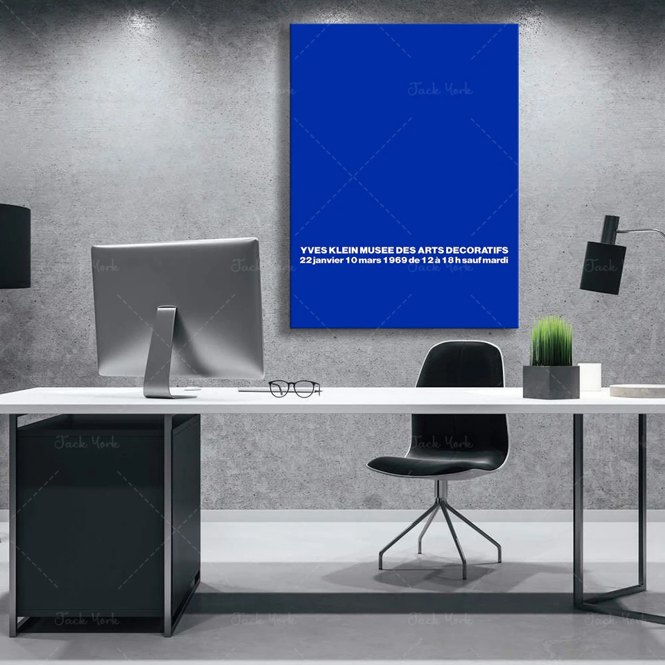 Yves Klein International Klein Blue Plagát Monochromatický výstavný plagát