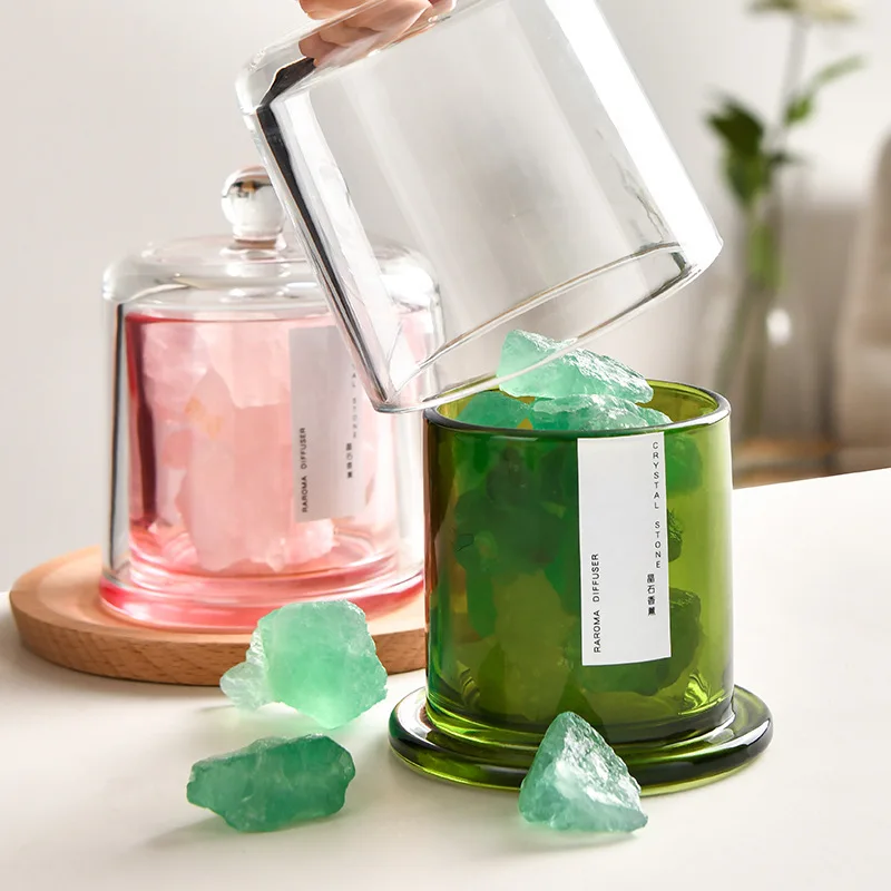 Yxy sklenený rozptyľovač éterický olej vonný olej Crystal Stone bez požiaru aromaterapie v interiéroch