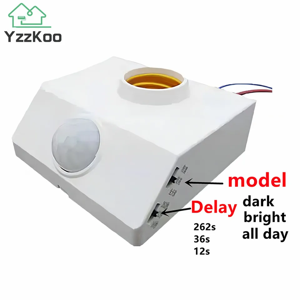 Yzzkoo E27 LED LED 220V 110V rozhrania PIR SNDOR SNDOR SNDOR SNDOR HOSSONNÉHO BODY DOLOK SLAMP pre domáce osvetlenie Koridor schody