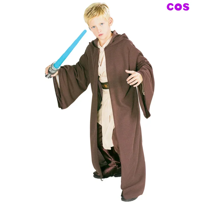 Z Deluxe Jedi knight costume cosplay Halloween costume for kids carnitla party clothing