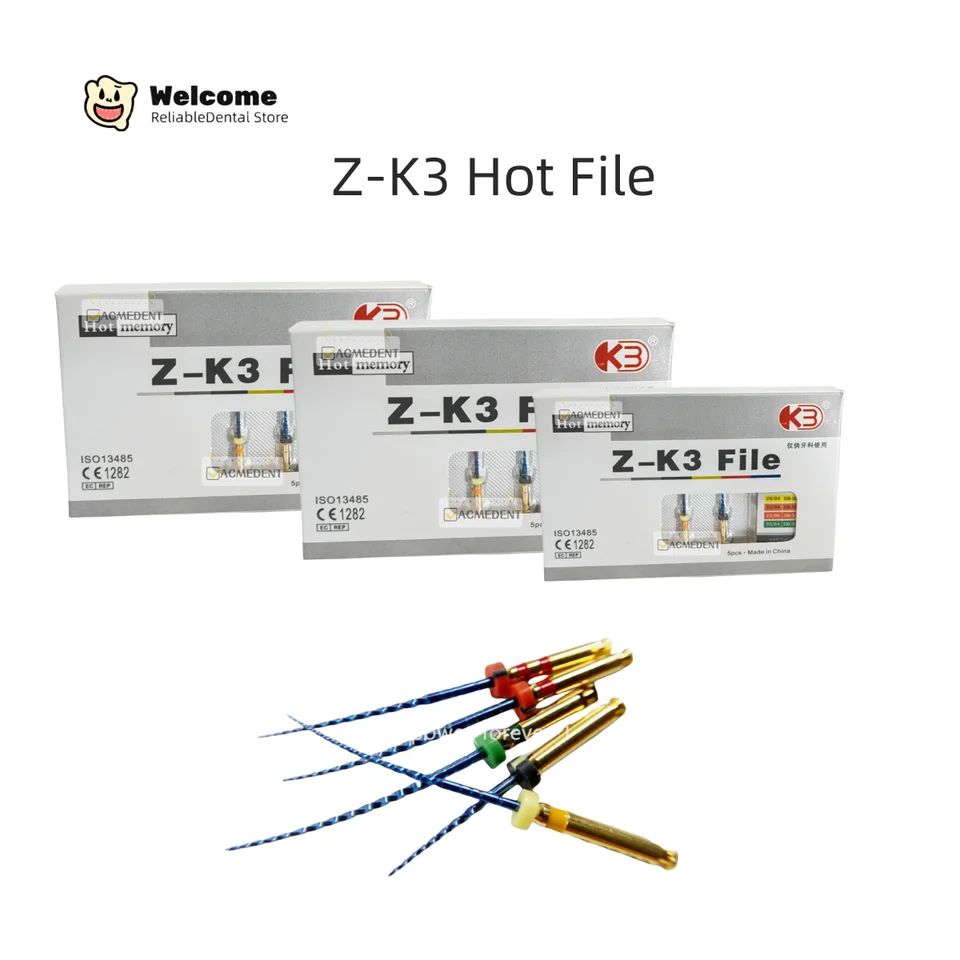 Z-K3 zubné tepelné súbory Endo Niti Root Canal Heat Aktivované Britain Hot File