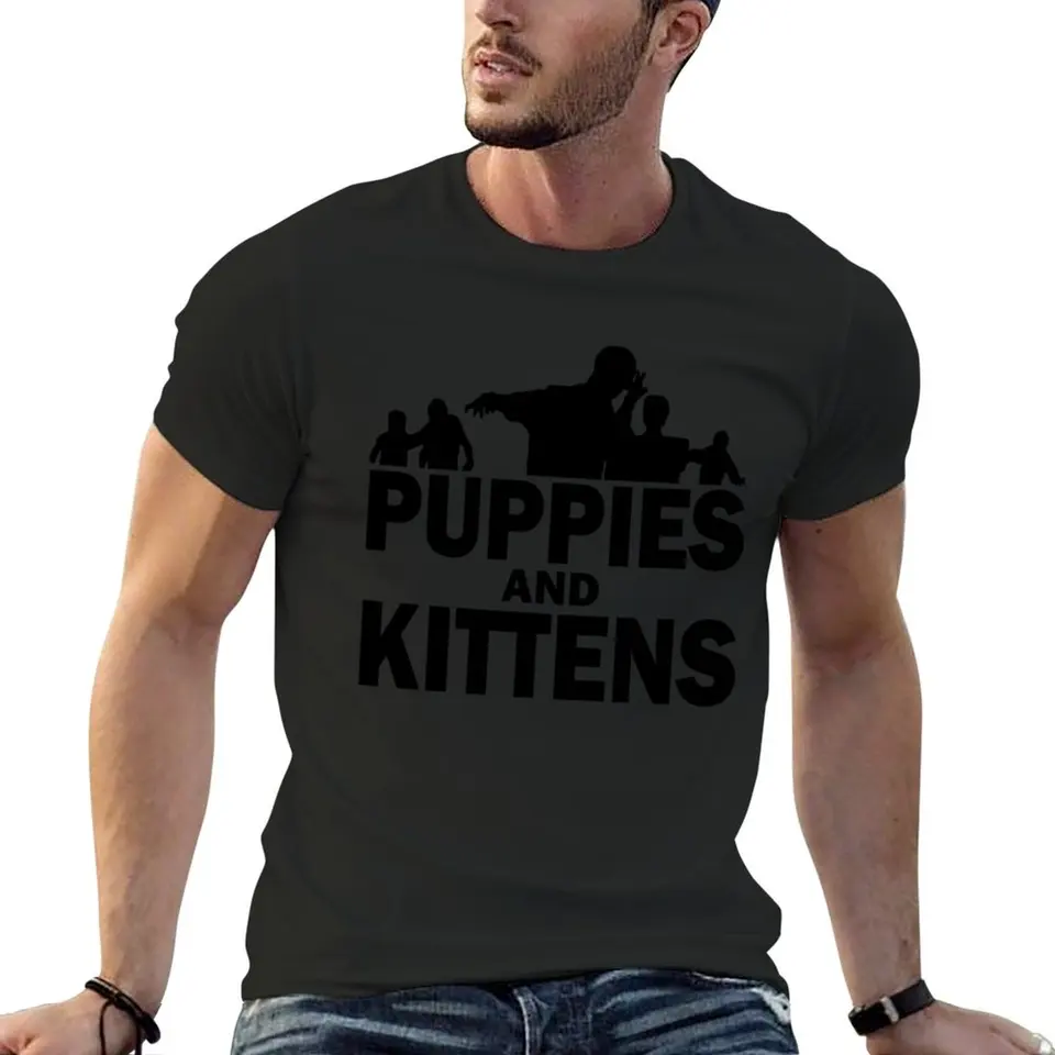 Z Nation: Šteniatka a mačiatka Tričko Kawaii oblečenie krátko rukávy TEE BAGGGY košele bavlnené tričká Men