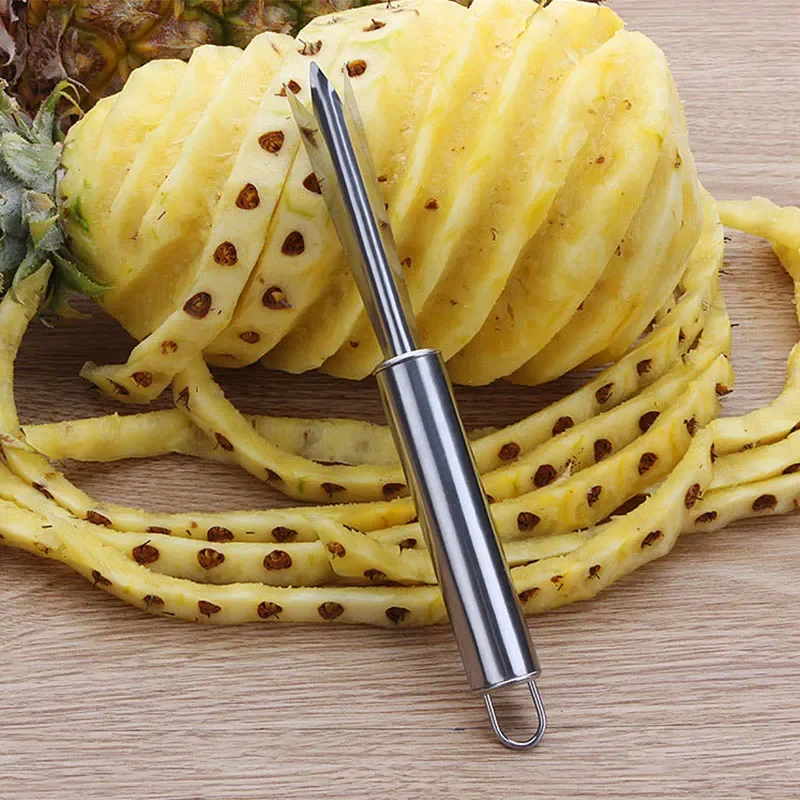 Z nehrdzavejúcej ocele ananásový nôž s nekĺzaním ananás Peeler Easy Cleaning Ananás lopaty ovocné náradie kuchynské náradie