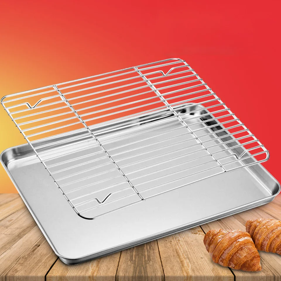 Z nehrdzavejúcej ocele Grill rúra podnosový vzduch Fryer stojan na pečenie panvice Pano