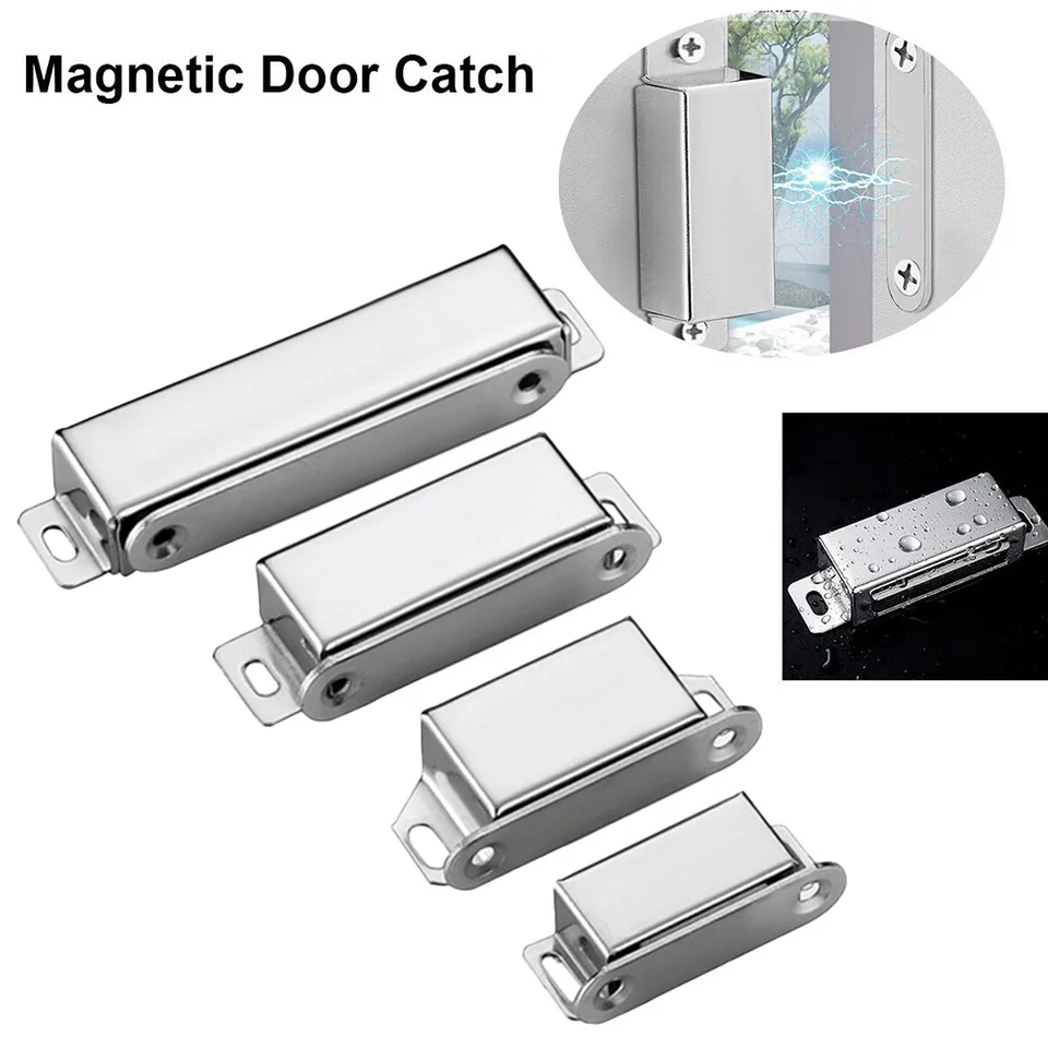 Z nehrdzavejúcej ocele Magnetické dvere Strong silné skrinky Magnety Kuchyňa 40 kg Silné sacie zariadenie pre skrinky skrinky