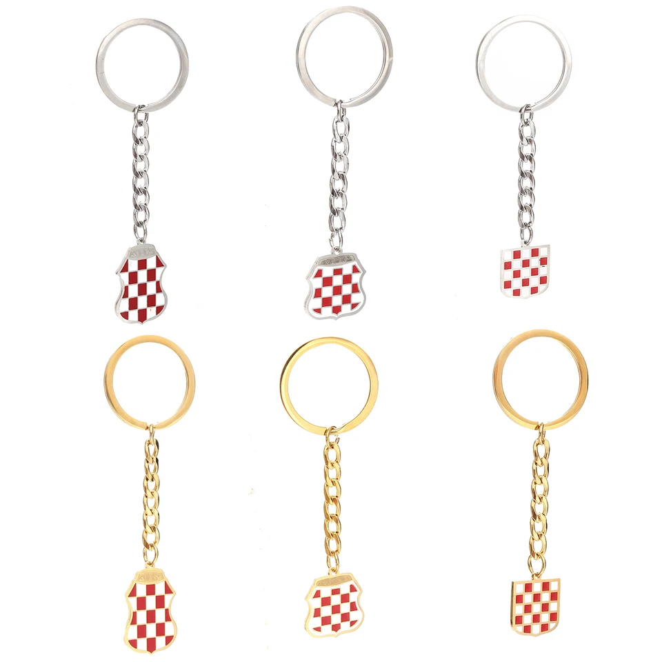 Z nehrdzavejúcej ocele mapa Chorvátska mapa falg keychain ženy chorvátske šperky