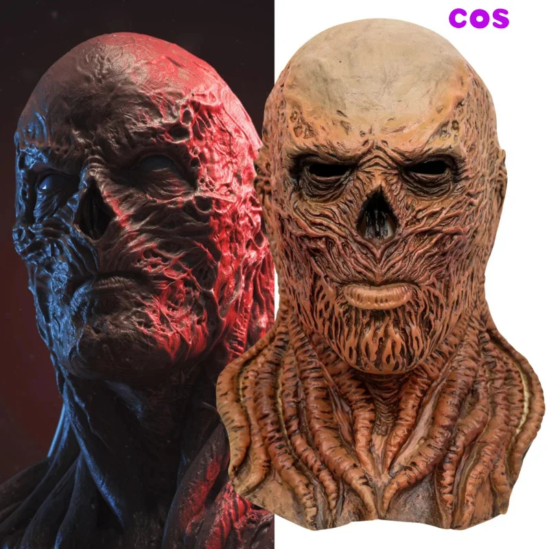 Z Vecna ​​Strange Thing Mask Horror Devil Full Face Helme Monster Latex Masky Halloween Karneval Party kostýmové rekvizity doplnky