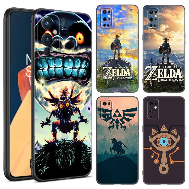 Z-Zeldas Game Black Silikone Puzdro pre OnePlus 9r 10r 11r 12r Ace 2 Pro 2V 3V Nord Ce 2 3 Lite 4 N10 N20 N20 SE 5G