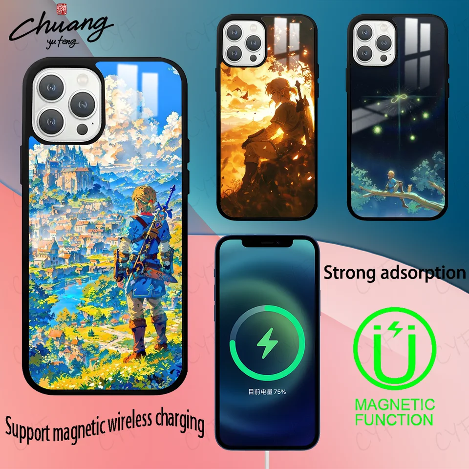 Z-Zeldas Game čierny silikónový telefón pre 11 12 13 14 15 16 16