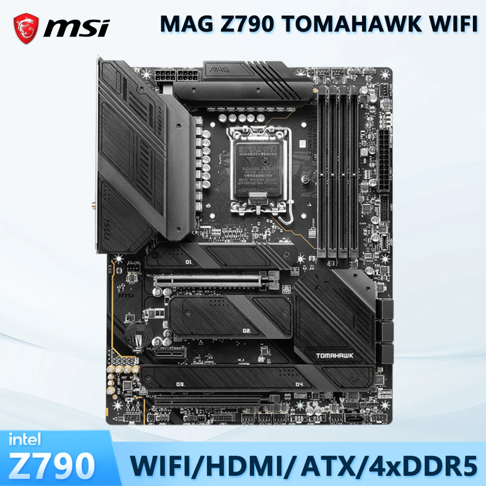Z790 MSI MAG Z790 TOMAHAWK WIFI pre CORE I7 14700K 13700K LGA 1700 Základná doska pre I5 ​​12400 12400F 12600KF 13600K