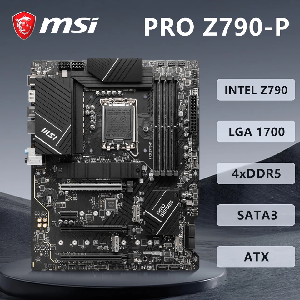 Z790 MSI Pro Z790-P pre Core i7 14700K 13700K 12700KF LGA 1700 Základná doska pre Core i5 12400F CPU 4XDDR5, ATX.