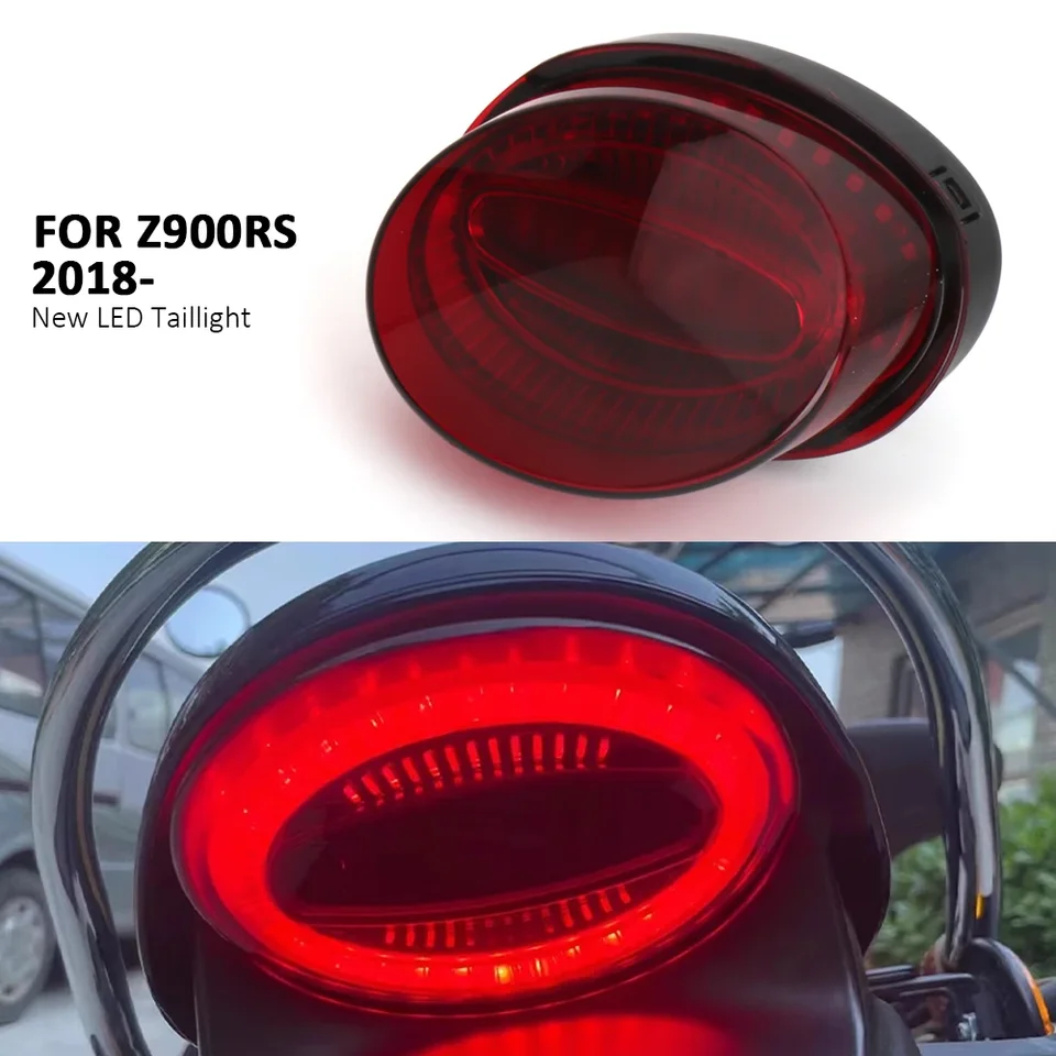 Z900RS Taillight Plug and Play Motocykel LED výstražná brzdová brzdová brzdová svetlo vodotesné chvostové svetlo pre Kawasaki Z900 RS Z 900 Rs 2018-