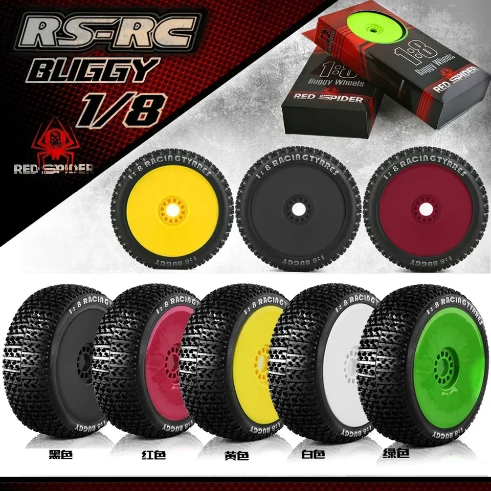 Za 1/8 RC Racing CAR 4WD Nitro HPI HSP Bazooka Camper Kyosho Zd Hongnuo 4ks 116 mm mimo cesty Buggy Pneumatiky koleso 17 mm hex Hex Hubs