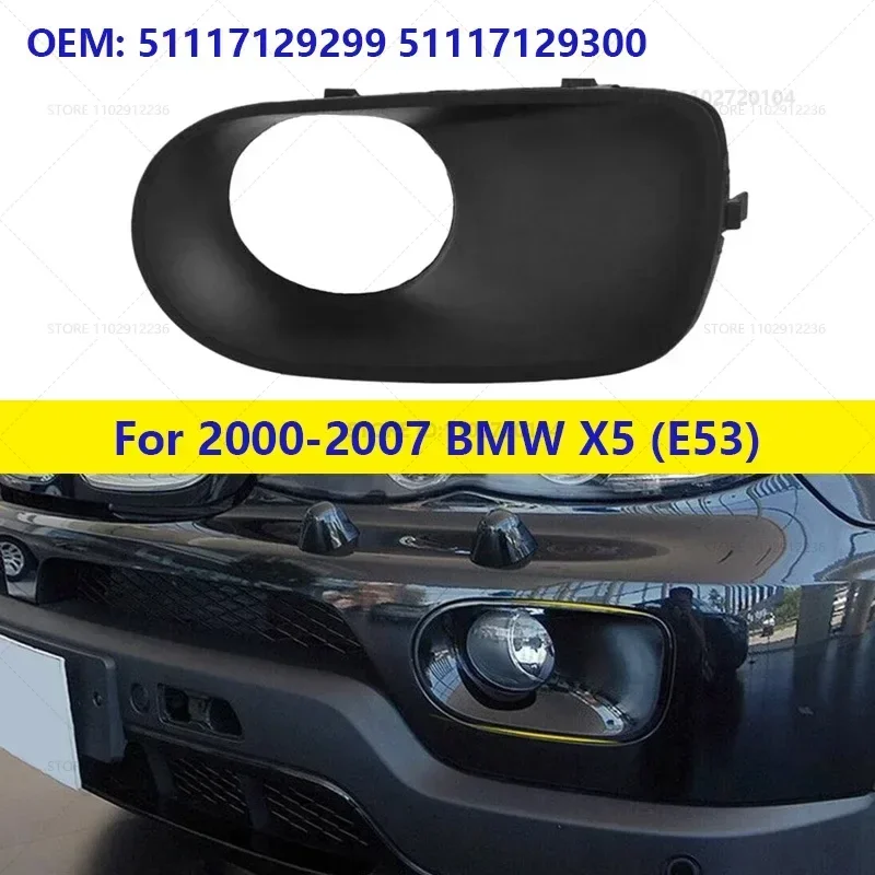 Za 2000-2007 BMW X5 (E53) Kryt mriežky predného nárazníka Grill Grill 5117129299 51117129300