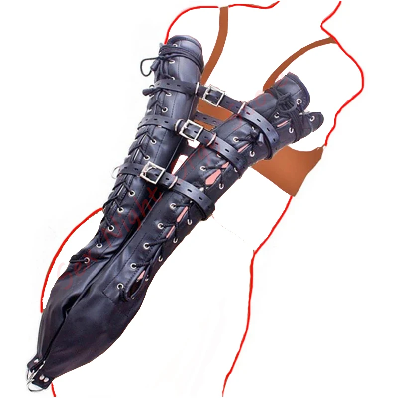 Za chrbtom BDSM Bondage Obmedzenia OBMEDZENIE SLAVE ARMBINGIND FETISH BUDNES erotický sexuálny pás erotické produkty pre dospelých SM Games