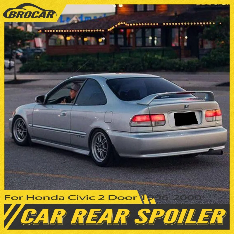 Za rok 1996 1997 1998 1999 2000 Honda Civic 2 Door EK3 s LED svetlami vysokokvalitnými ABS plastový spoiler
