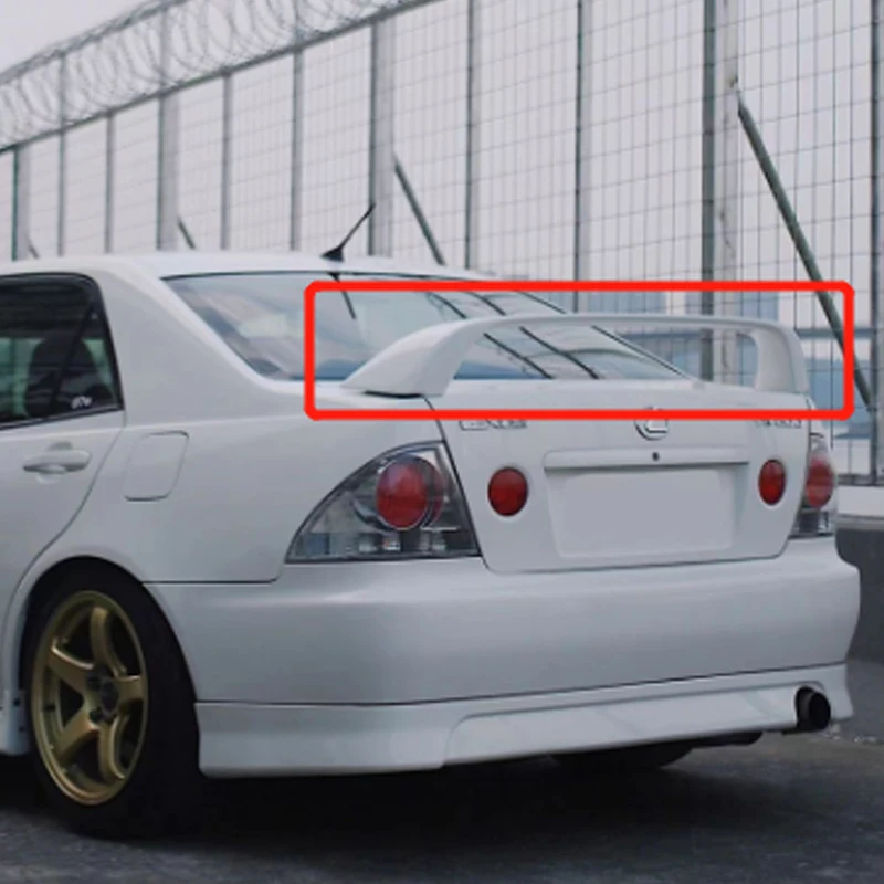 Za rok 1998 1999 2000 2001 2004 Lexus IS200 Altezza Gloss Black FRP skutočné uhlíkové vlákno High Quarty Zadný spojler kmeňa veka GT štýl