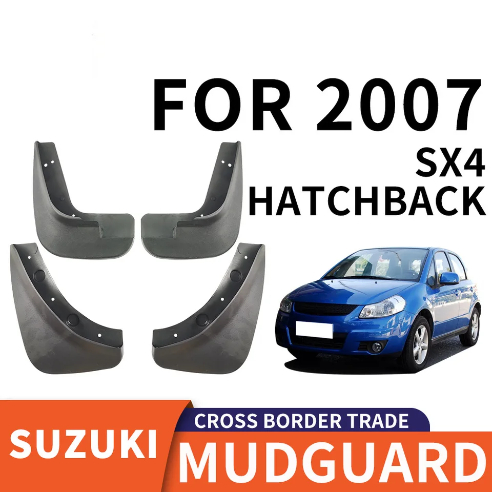 Za rok 2007 Suzuki SX4 hatchback pneumatika Mudguard, Fender Budflaps predné zadné svetlice striekajúce strážky
