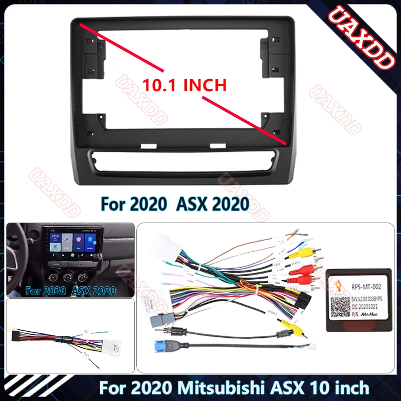 Za rok 2020 Mitsubishi ASX 10.1inch CD CD Radio Stereo Audio Screen Multimedia Video Player Player Navigačné káble kábly rám Canbus