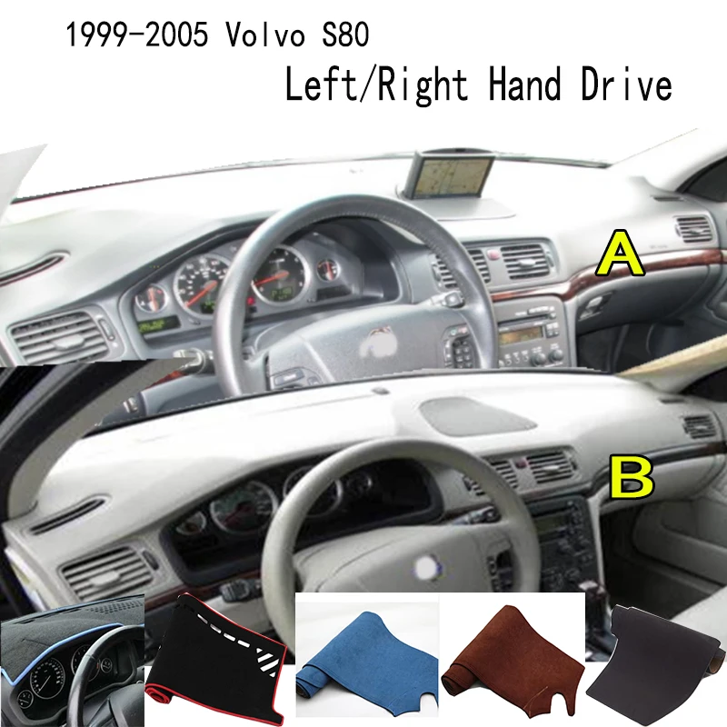 Za roky 1999-2005 Volvo S80 T5 T6 D5 Príslušenstvo Dashboard Cover Dastrum Panel Dash Mat Dashmat Ochranná podložka