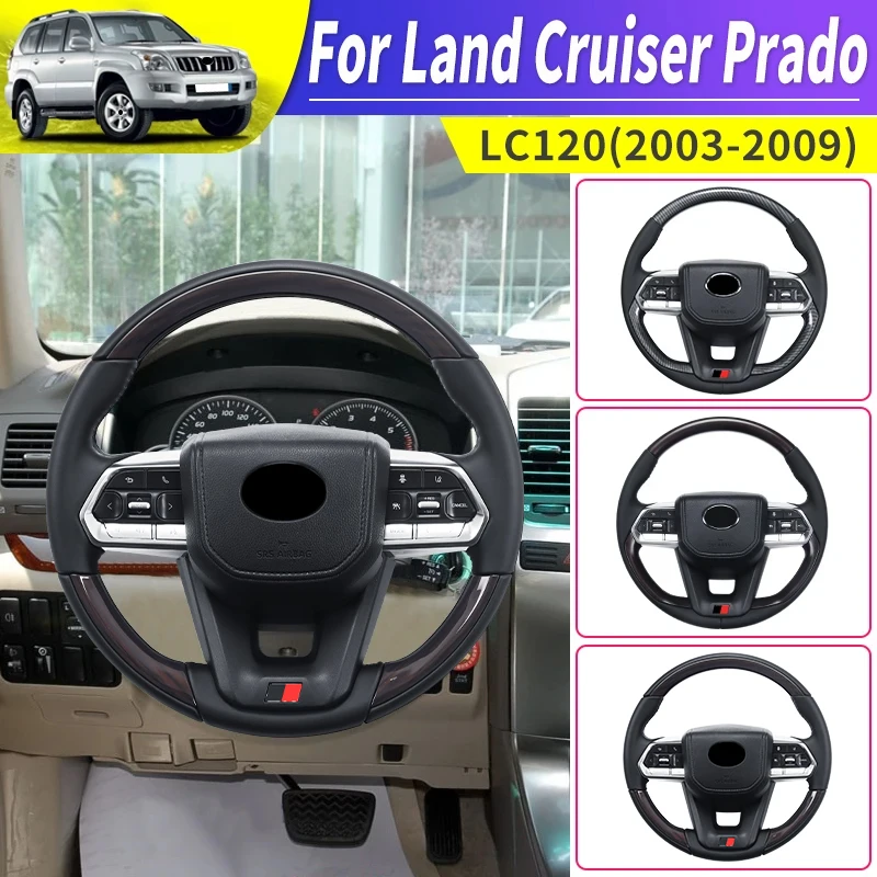 Za roky 2003-2009 Toyota Land Cruiser Prado 120 Montáž volantu Zostava volantu LC120 Interiér Modifikácia Príslušenstvo Výmena