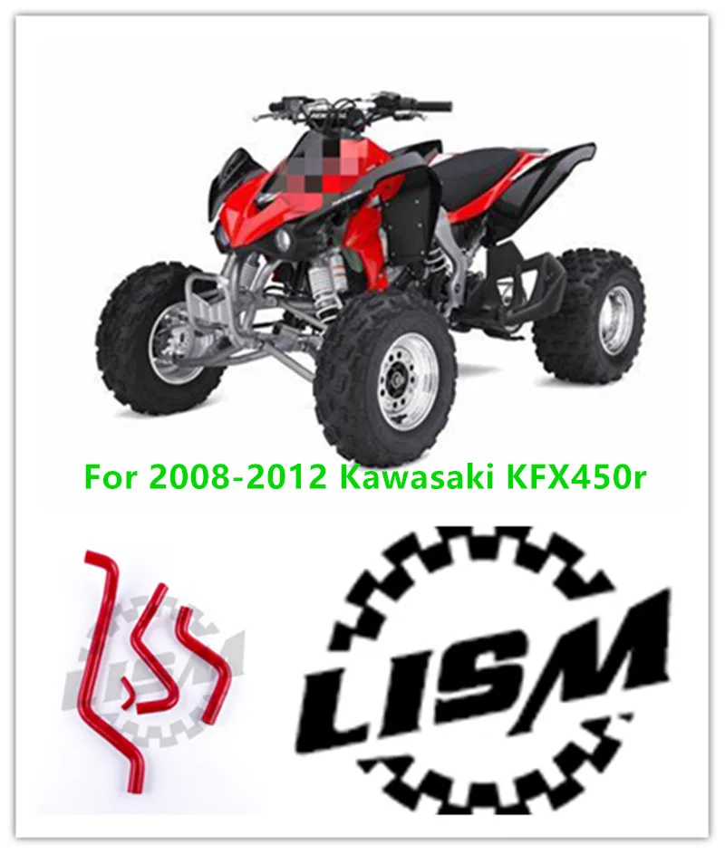 Za roky 2008-2012 Kawasaki KFX450R KFX450 R 2009 2011 2011 ATV Silikónová chladiaca kvapalina Hadica Hadicy Súprava 4ks