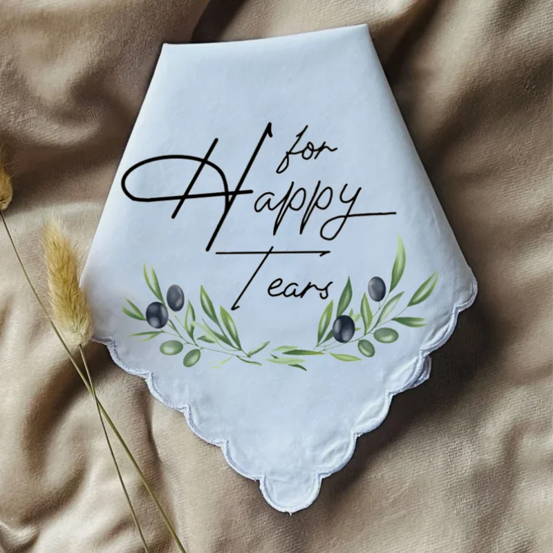 Za šťastné slzy svadobné vreckovky darček pre matku nevesty matka ženíchovej nevesty, aby sa stala svadobnou sprchou darček družička