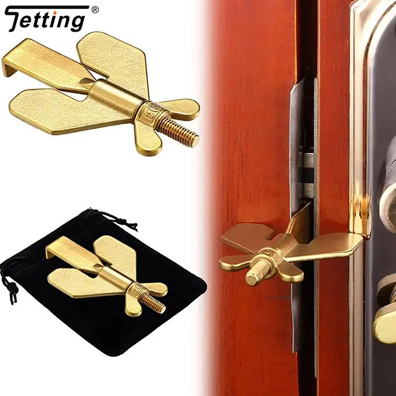Zabezpečenie zámku dverí pre cestovanie Prenosné zátky prenosné zámky pre prenosné dvere | Hotelové dvere Rammer Home Security Lock Latch Zariadenie od seba