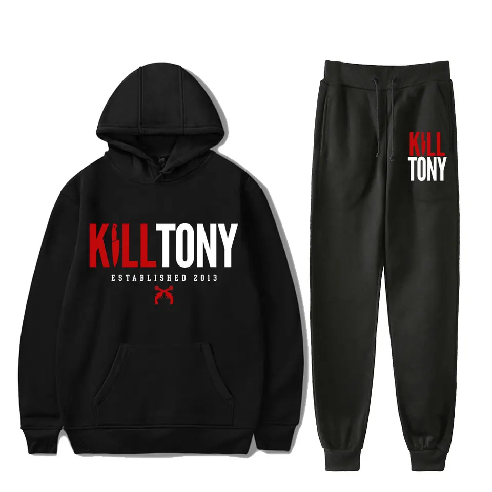 Zabite logo Tony Vintage 90. rokov Pullover mikina Merch Merchs Set Men Woment Hoodies Pants Dvojdielne