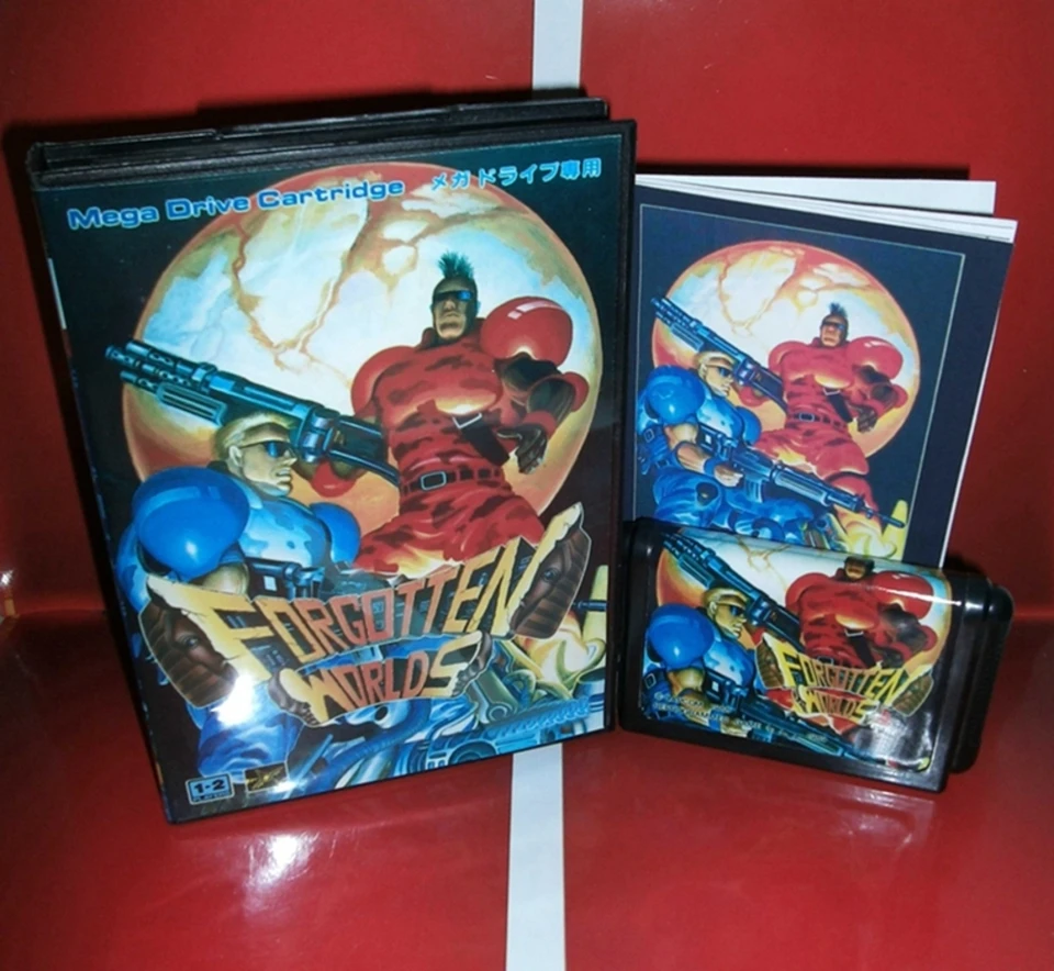 Zabudnuté svety s krabicou a manuálom pre 16 bitov SEGA MD Game Cabtridge Megadrive Genesis System