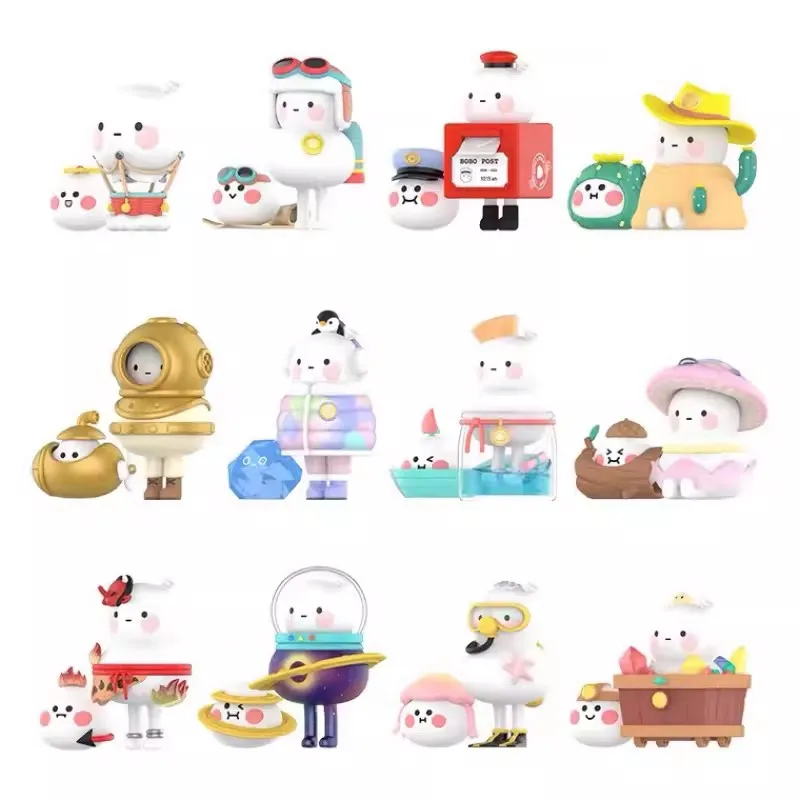 Zadajte figúru Cartoon Bobo a Coco Wanderlust Series Akčné figúrky Dolls Hračky roztomilé darčeky pre deti Dievčatá dekorácia