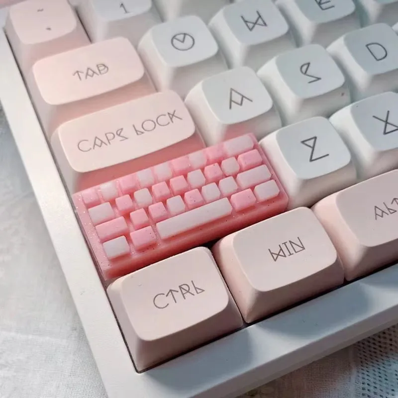 Zadajte/Shift 2.25U Klávesy pre manuálne prispôsobenie ružového modrého tlačidla Keycapscross Axis Mechanická klávesnica KeyCaps