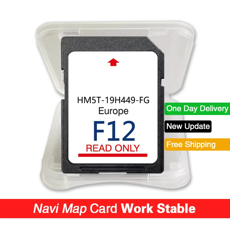 ZADARMO DODÁVKA CENTA SD CARD CARD CARD pre FORD SYNC2 F12 EUROPA 2024 HM5T-19H449-FG 64 GB